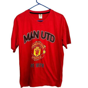 Official MUFC Manchester United Football Red T-Shirt Size My